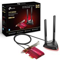 Placa de Rede TPLink TX3000E Archer AX3000 V3 WiFi 6 Bluetooth 5.0 PCIe Adapter Dual Band 5GHz 2.4GHz Placa de Rede TPLink TX3000E Archer AX3000 V3 WiFi 6 Bluetooth 5.0 PCIe Adapter Dual Band 5GHz 2.4GHz