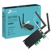 Placa de Rede WiFi PCI Express TP-Link Archer T4E AC1200 Dual Band 1200Mbps 5GHz 2.4GHz