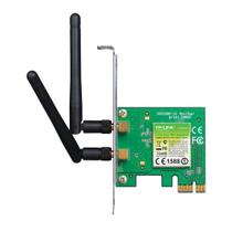 Placa de Rede Wireless N 300Mbps PCI-Express X1 com 2 Antenas TP-Link - TL-WN881ND