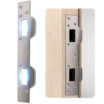 Placa de reforço Door Strike Plate HELEMAN com orifício de 14-15 cm Placa de reforço Door Strike Plate HELEMAN com orifício de 14-15 cm