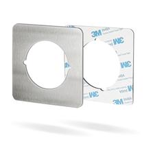 Placa de reforço para fechadura de porta MOSECYOU, níquel acetinado, quadrada