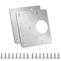 Placa de reparo para dobradiça de armário BSBMIEQM em aço inoxidável 9 x 9 cm Placa de reparo para dobradiça de armário BSBMIEQM em aço inoxidável 9 x 9 cm