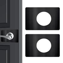 Placa de reparo para fechadura de porta Zolunu em aço inoxidável preto 13 x 6 cm Placa de reparo para fechadura de porta Zolunu em aço inoxidável preto 13 x 6 cm
