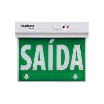 Placa de Saída de Emergência LED Dupla Face Verde Bivolt PSA 225 30 Lúmens 255x213x22mm Intelbras Placa de Saída de Emergência LED Dupla Face Verde Bivolt PSA 225 30 Lúmens 255x213x22mm Intelbras