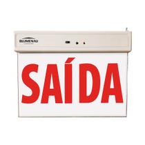 Placa de Saída Emergência Led Blumenau Face Única Bivolt