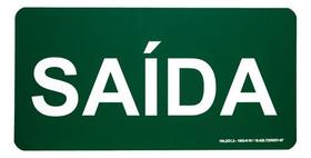Placa de Saída Fotoluminescente 30x15cm S12 Decore Placa de Saída Fotoluminescente 30x15cm S12 Decore