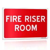 Placa de sala Fire Riser Anley Aluminium 18x25cm protegida contra UV