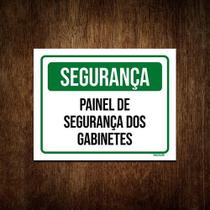 Placa De Segurança Painel De Segurança Dos Gabinetes 18x23