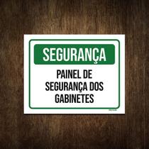 Placa De Segurança Painel De Segurança Dos Gabinetes 36X46