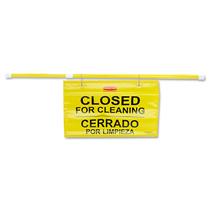 Placa de segurança suspensa Rubbermaid fechada para limpeza de 50 cm Placa de segurança suspensa Rubbermaid fechada para limpeza de 50 cm