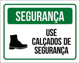 Placa De Segurança - Use Calçados De Segurança (36X46)