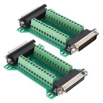 Placa de separação de conectores ANMBEST DB25 macho fêmea x2