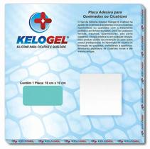 Placa de Silicone para Queimados e Cicatriz 10x10cm - Kelo Gel