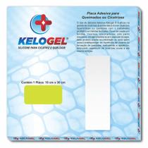Placa de silicone queimados e cicatriz 10x30cm kelogel