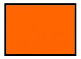 Placa De Simbologia Laranja Lisa Onu P/ Colar Números