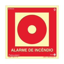 Placa de Sinalização 150x150mm ALARME DE INCÊNDIO ENCARTALE Placa de Sinalização 150x150mm ALARME DE INCÊNDIO ENCARTALE