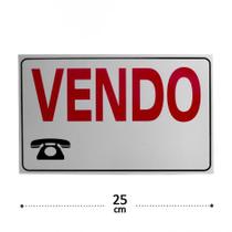 Placa de Sinalização 15x25 Vendo