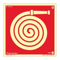 Placa de Sinalização 200x200mm ABRIGO DE MANGUEIRA E HIDRANTE PAF358 ENCARTALE