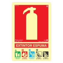 Placa de Sinalização 200x300 EXTINTOR ESPUMA PAF770 ENCARTALE