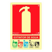 Placa de Sinalização 200x300mm EXTINTOR DE ÁGUA PAF768 ENCARTALE