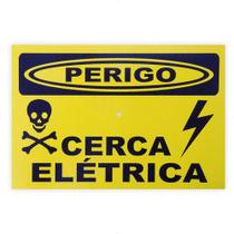Placa de Sinalização 20x15cm Cerca Elétrica Decore Placa de Sinalização 20x15cm Cerca Elétrica Decore
