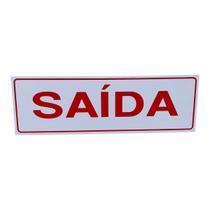 Placa DE Sinalização 30x10 Saída Placa DE Sinalização 30x10 Saída