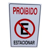 Placa DE Sinalização 30x20 Proibido Estacionar Placa DE Sinalização 30x20 Proibido Estacionar