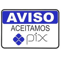 Placa de Sinalização Aceitamos Pix Comunicação Clara e Profissional Placa de Sinalização Aceitamos Pix Comunicação Clara e Profissional