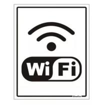 Placa de Sinalização Acesso 15x20cm Wifi Placa de Sinalização Acesso 15x20cm Wifi