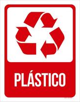 Placa De Sinalização Advertência - Lixo Plástico 36X46 Placa De Sinalização Advertência - Lixo Plástico 36X46
