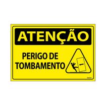 Placa De Sinalização Atenção Perigo De Tombamento 30x20 Ecom IA - SA104 F9e