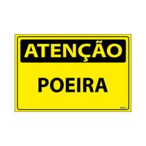 Placa De Sinalização Atenção Poeira 30x20 Ecom IA - SA40 F9e Placa De Sinalização Atenção Poeira 30x20 Ecom IA - SA40 F9e