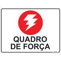 Placa de Sinalização Aviso Energia Quadro de Força Placa de Sinalização Aviso Energia Quadro de Força
