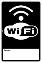 Placa de Sinalização - Aviso Wi-Fi Zone - Com Espaço para Senha - Vertical em PS (Poliestireno) Placa de Sinalização - Aviso Wi-Fi Zone - Com Espaço para Senha - Vertical em PS (Poliestireno)