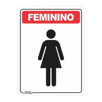 Placa de Sinalização Banheiro Feminino 2