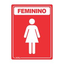 Placa de Sinalização Banheiro Feminino