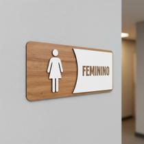 Placa De Sinalização Banheiro Feminino Placa De Sinalização Banheiro Feminino