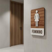 Placa De Sinalização Banheiro Feminino Placa De Sinalização Banheiro Feminino