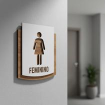 Placa De Sinalização Banheiro Feminio Placa De Sinalização Banheiro Feminio