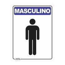 Placa de Sinalização Banheiro Masculino 2