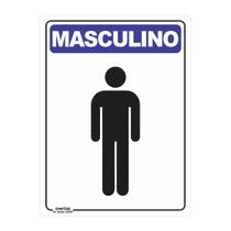 Placa de Sinalização Banheiro Masculino 2 Placa de Sinalização Banheiro Masculino 2