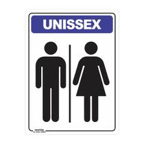 Placa de Sinalização Banheiro Unissex - Império da Impressão