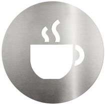 Placa de Sinalização Biotag para Copa/Cozinha em Aço Inox