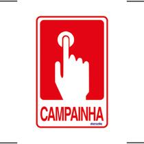 Placa De Sinalização Campainha 10x15 Ekomunike - S-235 F9e Placa De Sinalização Campainha 10x15 Ekomunike - S-235 F9e