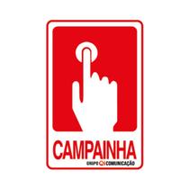 Placa De Sinalização Campainha 10x15 Qi Comunicação - S-235 Q1A