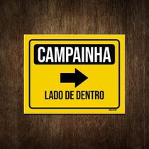 Placa De Sinalização - Campainha Lado De Dentro (27X35)