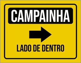 Placa De Sinalização - Campainha Lado De Dentro (27X35)