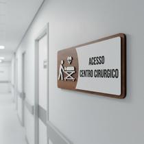 Placa De Sinalização Centro Cirúrgico