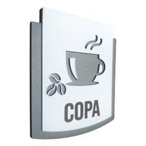 Placa De Sinalização Copa - MDF 15x13cm