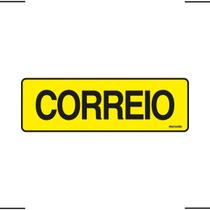 Placa De Sinalização Correio 20x7 Ekomunike - P-35 F9e Placa De Sinalização Correio 20x7 Ekomunike - P-35 F9e